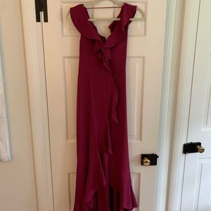 Leith NWT ruffle wrap dress